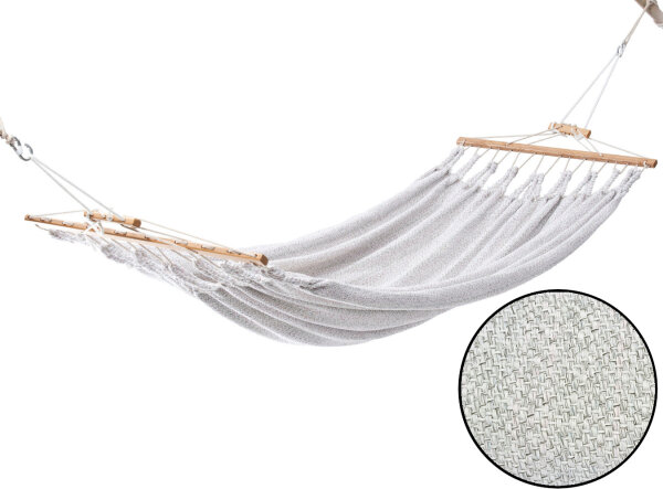 Chico Doppel-Hängematte 350x190cm – Beige-grün, Aus Synthetik, Trägt Bis 250 Kg